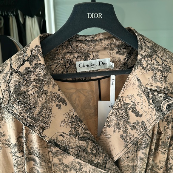 Christian Dior toile de Jouy Cruise Collection Coat - Picture 6 of 13